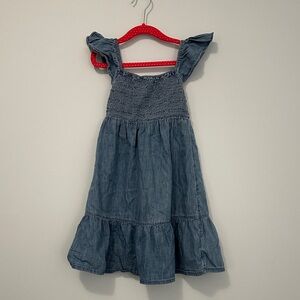 Gap Kids Denim Flutter Sleeve Dress Size 4-5 (XS)